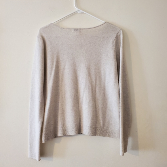 Club Monaco Cashmere Faux Wrap Top Size Medium - Picture 11 of 14
